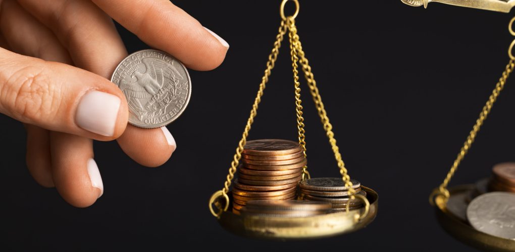 still-life-dollar-coins-scale