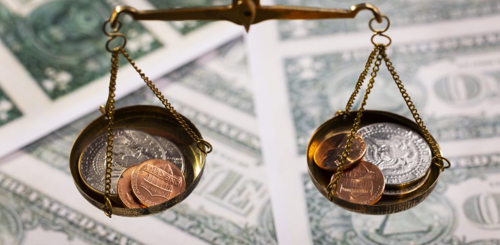 still-life-dollar-coins-scale